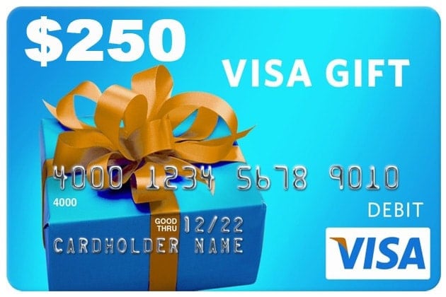 $250 Visa Gift Card.
