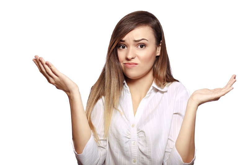 portrait of young woman shrugging her hands isolated on white background in photostudio. What does AFUE mean in Hudson